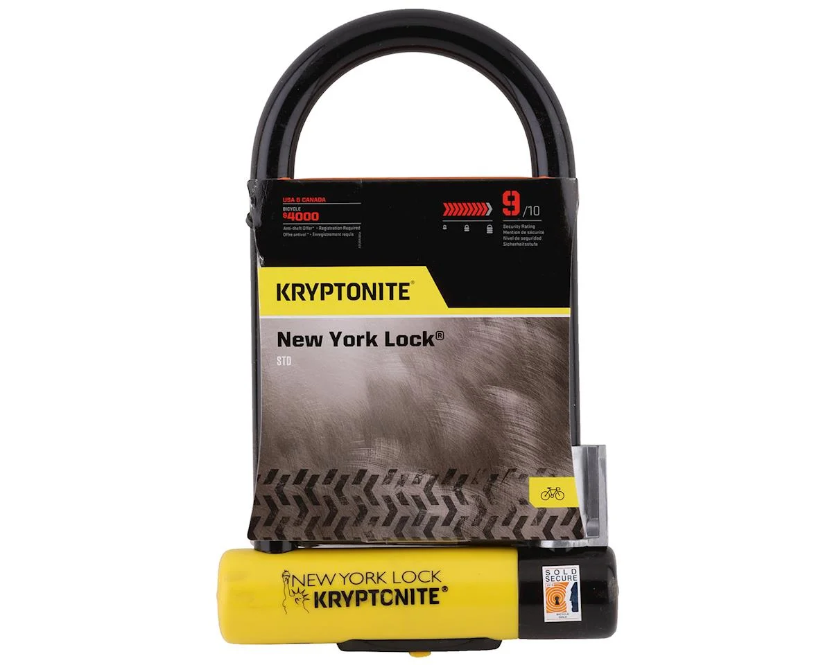 Kryptonite New York STD U-Lock with Bracket (4 x 8") - view 2